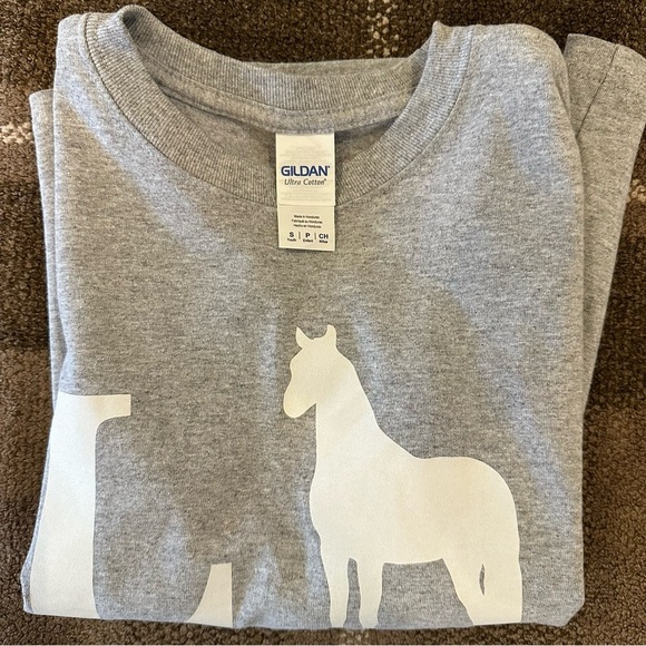 Girls Equestrian Horse Love Long Sleeve Shirt size Small S - Picture 4 of 4